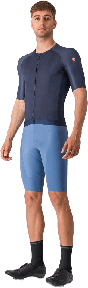 Castelli Aero Race 7.0 SS men's cycling jersey in lightweight, breathable fabric with aerodynamic fit and short sleeves.