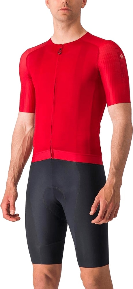 Castelli Aero Race 7.0 SS men's cycling jersey in lightweight fabric with short sleeves and race fit design.
