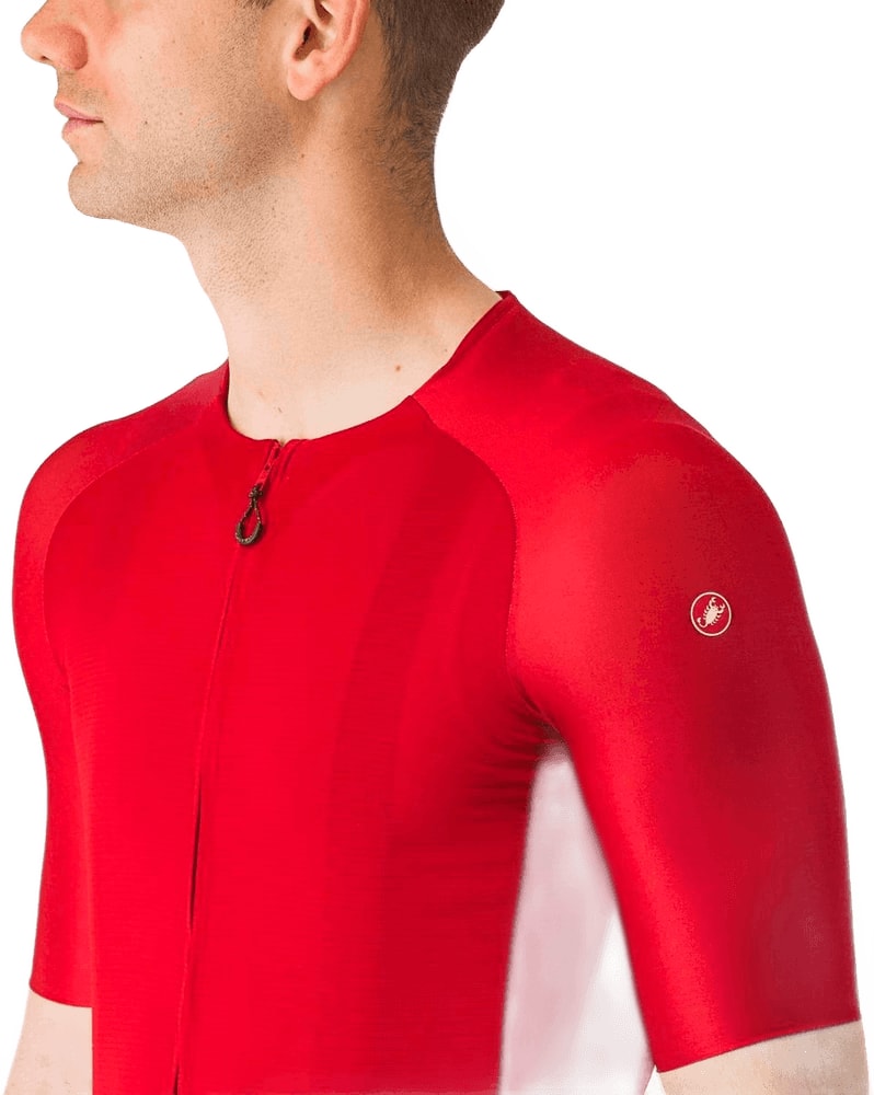 Castelli Aero Race 7.0 SS men's cycling jersey in lightweight, breathable fabric with a sleek aerodynamic design.