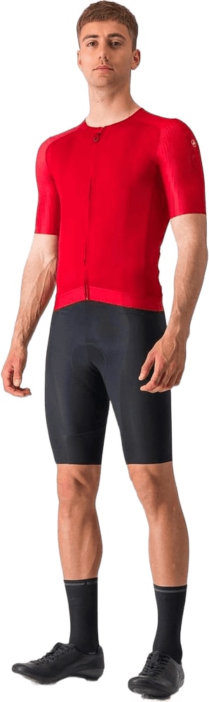 Castelli Aero Race 7.0 SS men's cycling jersey in lightweight, breathable fabric with short sleeves and aerodynamic design.