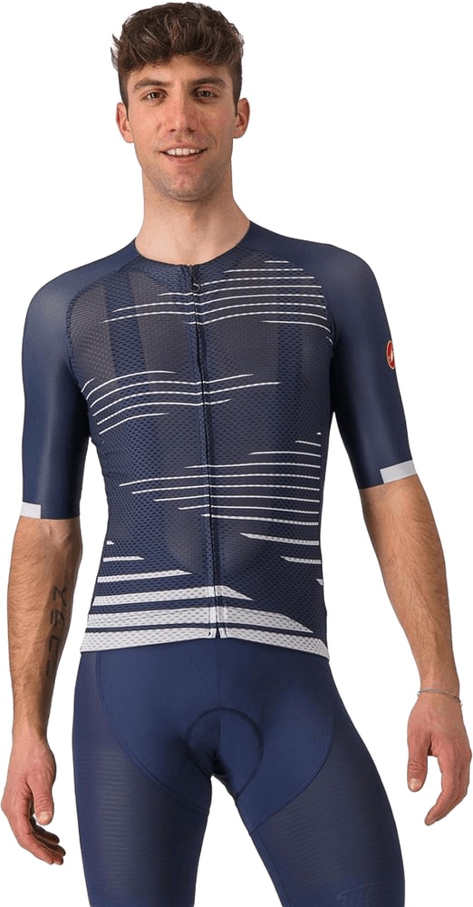 Castelli Climber's 4.0 SS men's cycling jersey in lightweight fabric with short sleeves and breathable design.