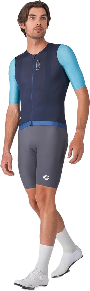 Castelli Corretto SS men's cycling jersey in lightweight, breathable fabric with short sleeves and vibrant color accents.