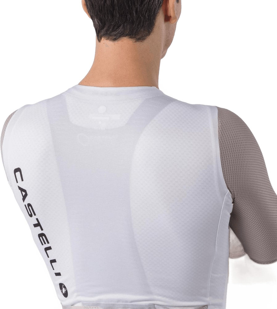 Castelli Corretto SS men's cycling jersey in lightweight fabric with short sleeves and front zipper, black with red accents.