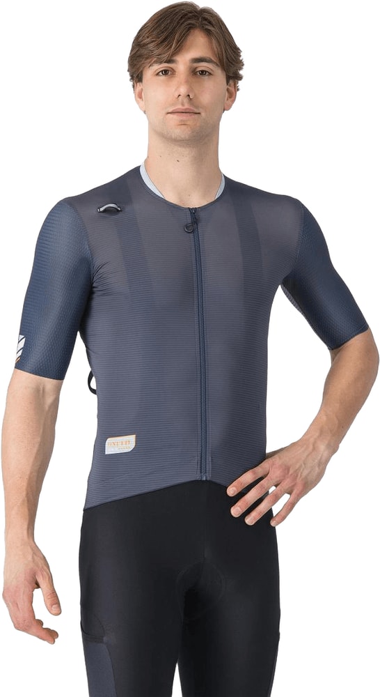 Castelli Unlimited Pro SS men's cycling jersey in lightweight fabric with short sleeves and full front zipper.