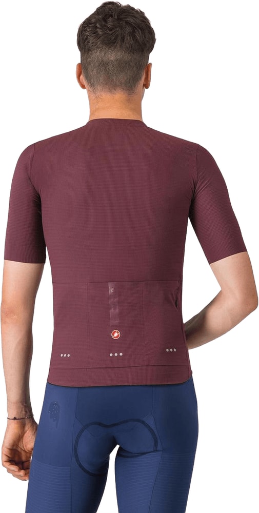 Castelli Premio Evo SS men's cycling jersey in lightweight fabric, featuring short sleeves and vibrant design.