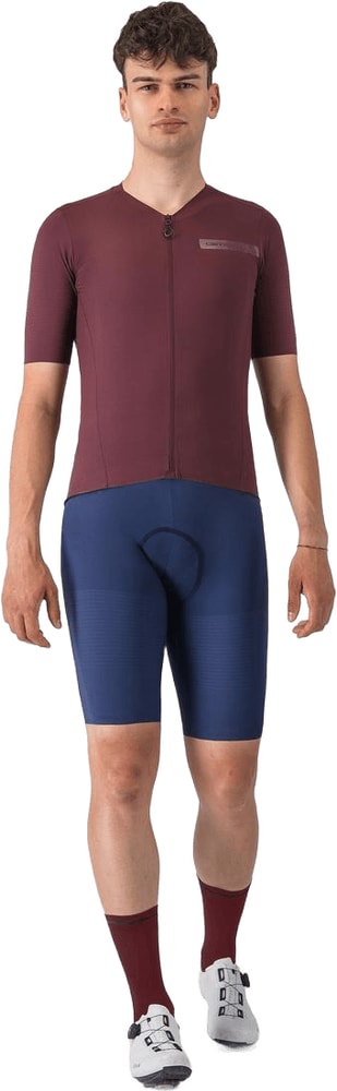 Castelli Premio Evo SS men's cycling jersey in lightweight, breathable fabric with short sleeves and vibrant design.