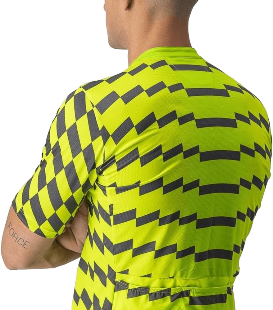 Castelli Unlimited Sterrato men's short-sleeve cycling jersey in lightweight fabric, featuring a sleek design and breathable material.