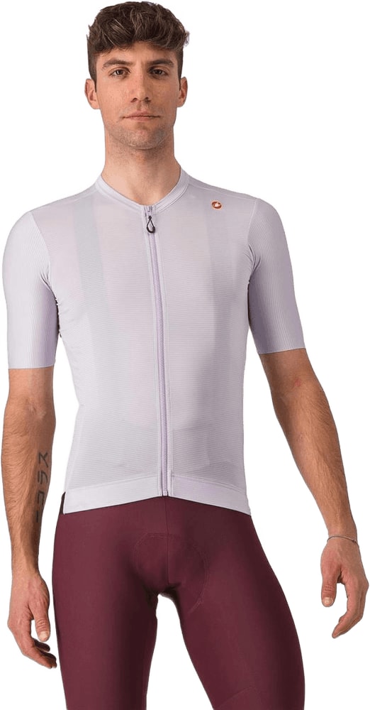 Castelli Espresso SS men's cycling jersey displayed, featuring lightweight fabric and a stylish design for active wear.