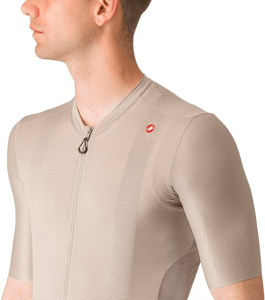 Castelli Espresso SS men's cycling jersey in lightweight fabric with short sleeves and a colorful, patterned design.