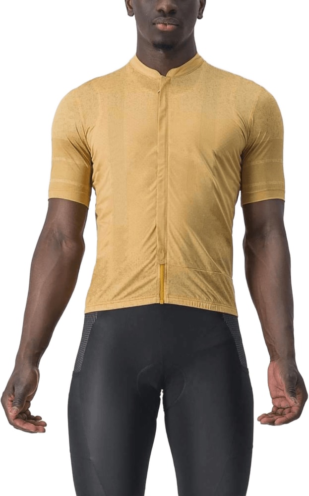 Castelli Unlimited Terra SS men's cycling jersey in light blue with short sleeves and logo details.