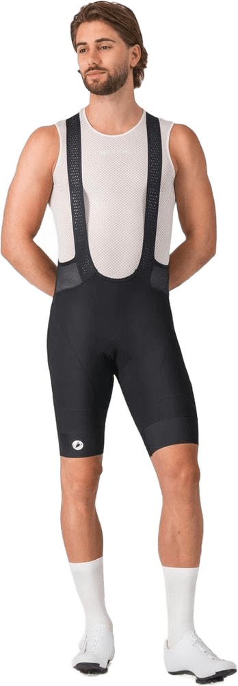 Castelli Endurance 4 men's bib knicks, cycling clothing with padded chamois and breathable fabric for comfortable rides.