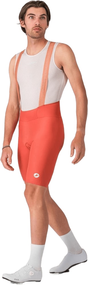 Castelli Espresso 2 men's bib knicks featuring breathable fabric and adjustable straps for cycling comfort.