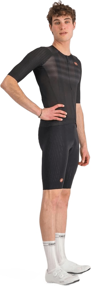 Castelli Free Aero Race S men's bib knicks with aerodynamic design and tight fit, suitable for cycling performance.