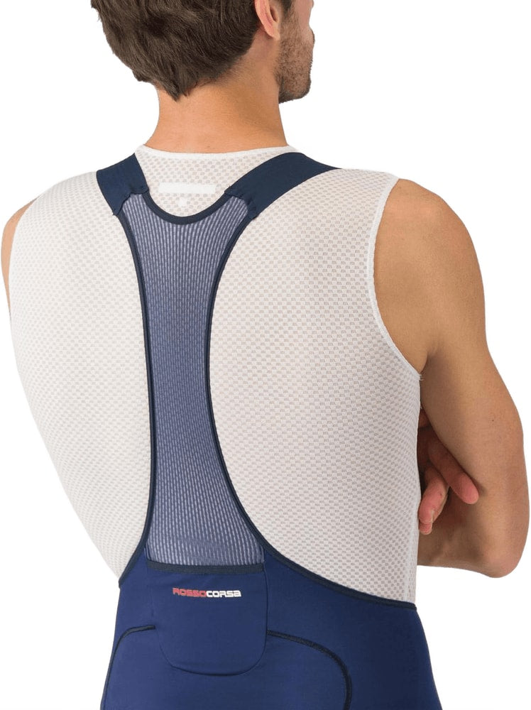 Castelli Free Aero Race S men's bib knicks in black, featuring breathable fabric and sleek cycling design.