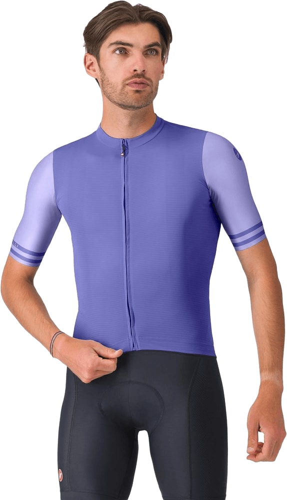 Castelli Prologo Lite 2 SS men's cycling jersey in lightweight fabric with short sleeves and bold color accents.