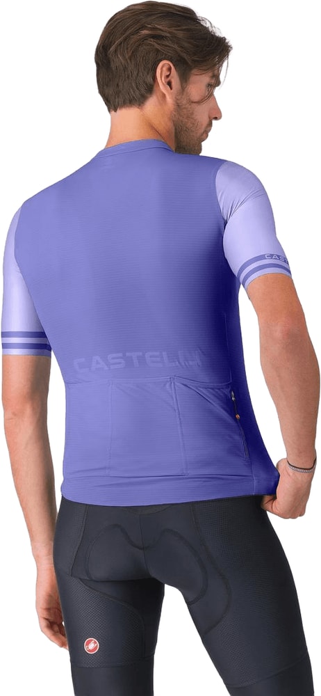Castelli Prologo Lite 2 SS men's cycling jersey in lightweight fabric with short sleeves and bright color accents.