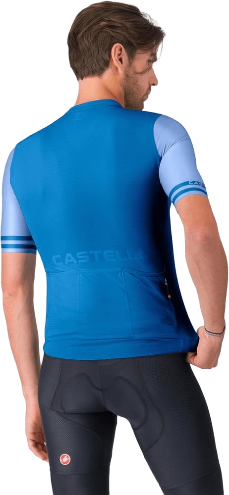 Castelli Prologo Lite 2 SS men's cycling jersey in lightweight fabric, featuring a sleek design and short sleeves for warm-weather riding.