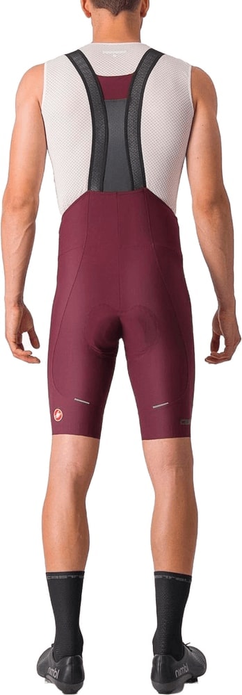 Castelli Espresso men's bib knicks, black cycling clothing with padded chamois and adjustable straps, designed for comfort and performance.