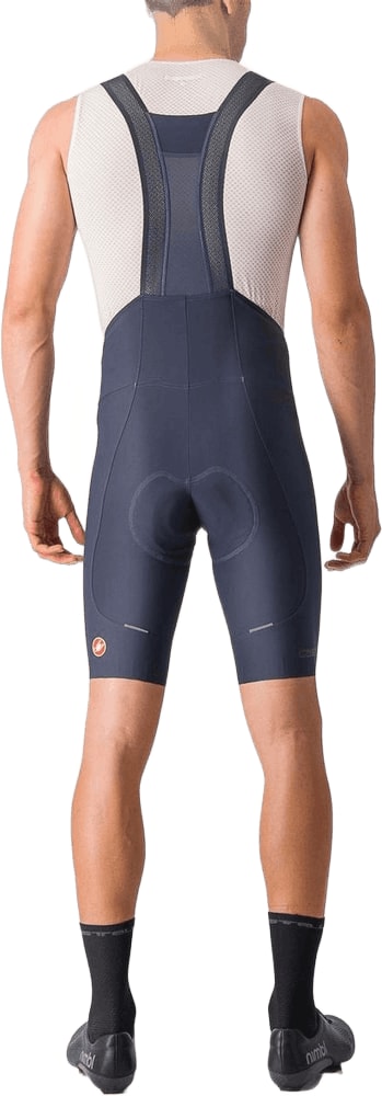 Castelli Espresso men's bib knicks, cycling clothing with adjustable straps, padded chamois, and technical fabric for comfort.