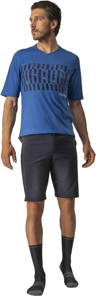 Castelli Trail Tech SS men's mountain biking jersey with lightweight fabric and short sleeves, designed for outdoor cycling.