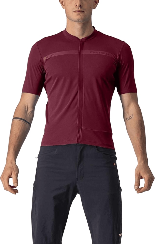 Castelli Unlimited Allroad short-sleeve men's cycling jersey with breathable fabric and race fit, designed for versatile riding.