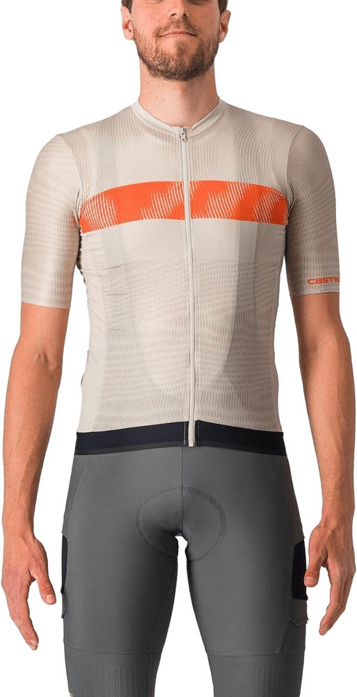 Castelli Unlimited Endurance SS men's cycling jersey in lightweight fabric with short sleeves and sleek design.