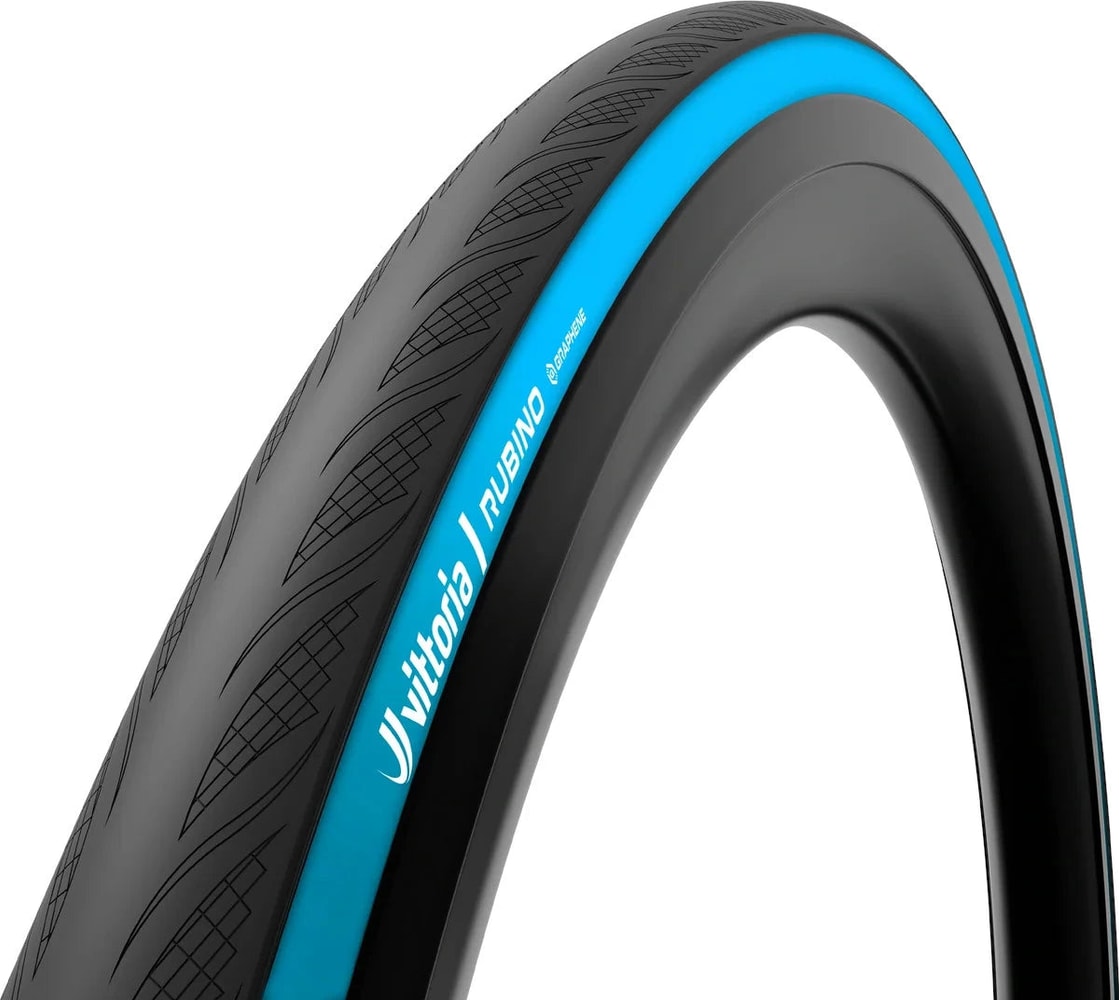 Vittoria Rubino V G2 clincher folding road tyre in black rubber.