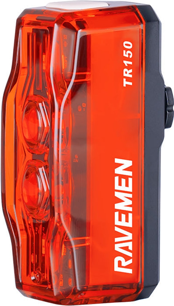 Ravemen TR150 rear light, compact red bicycle safety light for mounting on the back of a bike