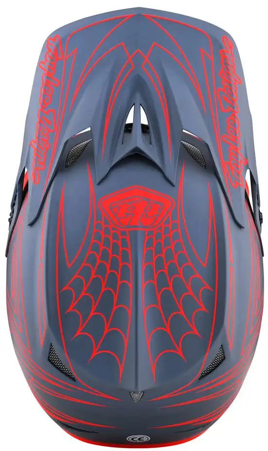 Troy Lee Designs D3 Fiberlite Spiderstripe Full Face Helmet - ABC Bikes