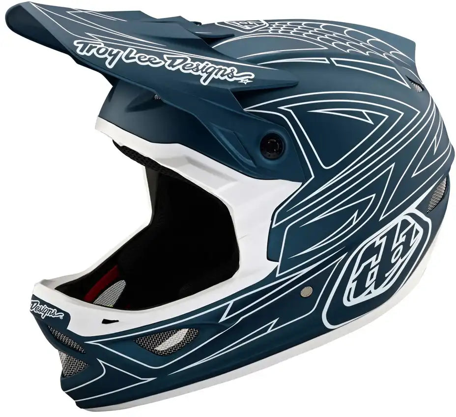 Troy Lee Designs D3 Fiberlite Spiderstripe Full Face Helmet - ABC Bikes