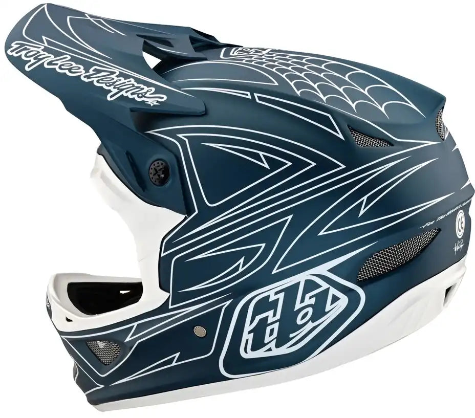 Troy Lee Designs D3 Fiberlite Spiderstripe Full Face Helmet - ABC Bikes