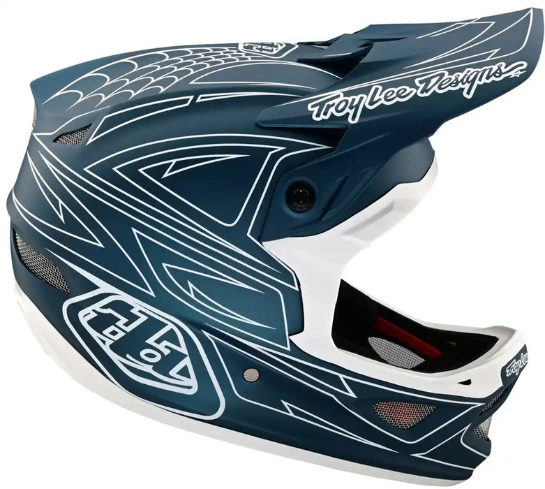 Troy Lee Designs D3 Fiberlite Spiderstripe Full Face Helmet