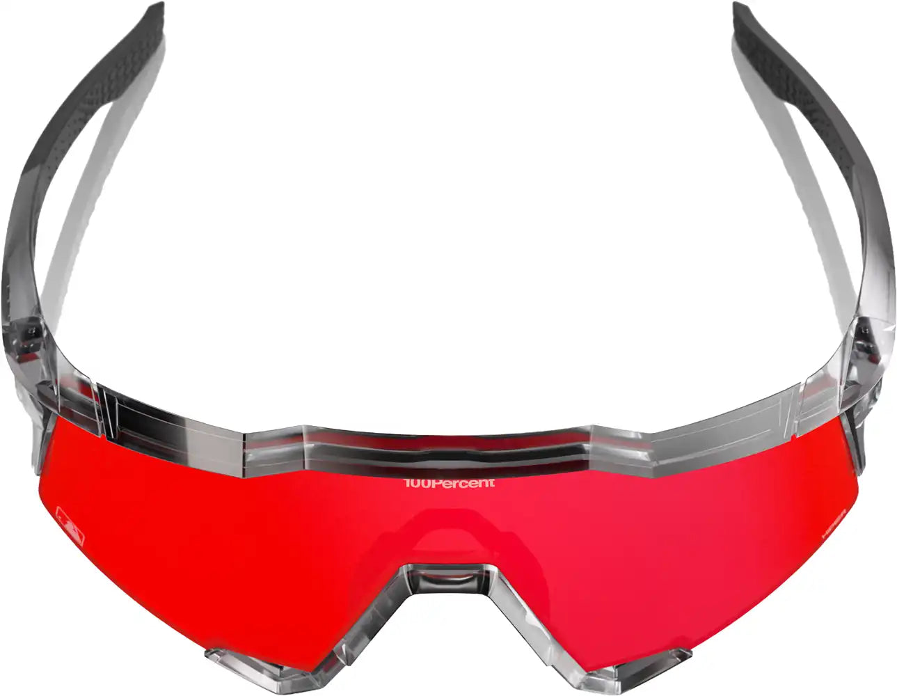 100% Speedcraft MLB glasses, black sports sunglasses with team logo, aerodynamic design, and durable frame for athletes.