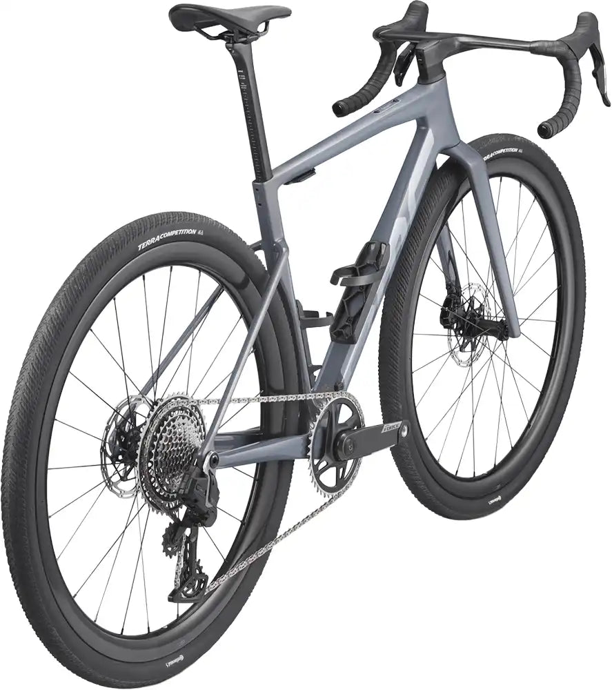 BMC Kaius 01 Two gravel bike with lightweight frame, drop handlebars, and knobby tires for off-road riding.