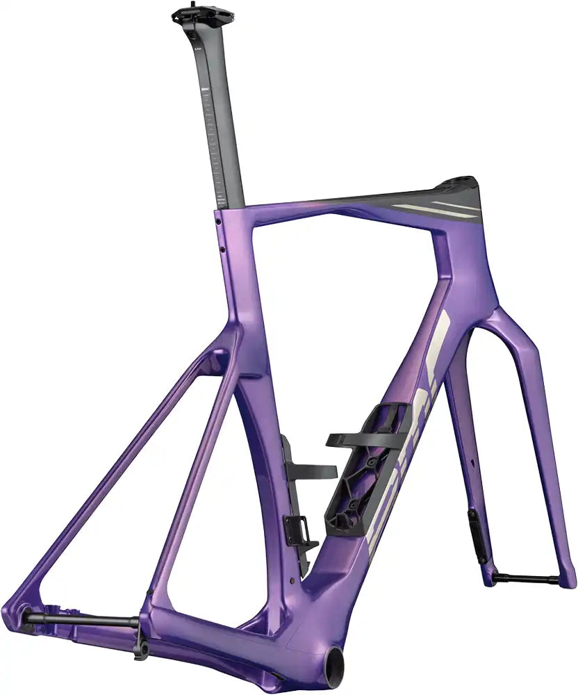 BMC Teammachine R 01 road bike frameset in black with sleek aerodynamic design and lightweight carbon construction.