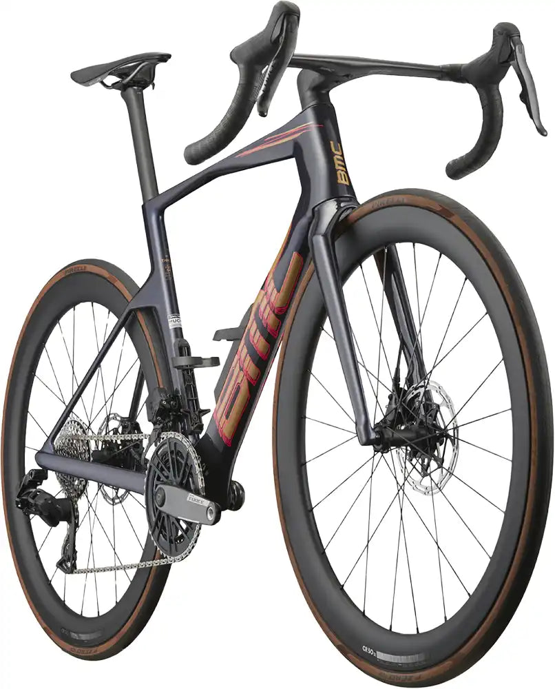 BMC Teammachine R 01 THREE road bike with lightweight frame, sleek design, and drop handlebars, ready for competitive cycling.