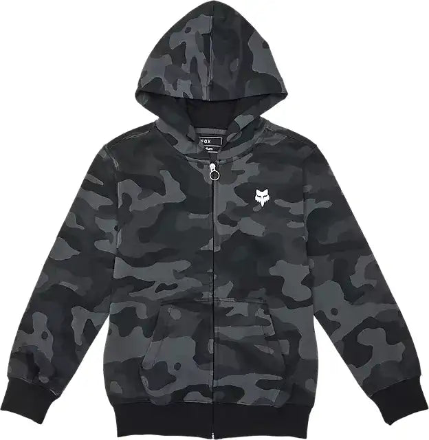 Fox Camo Fleece Zip Youth Hoodie - ABC Bikes