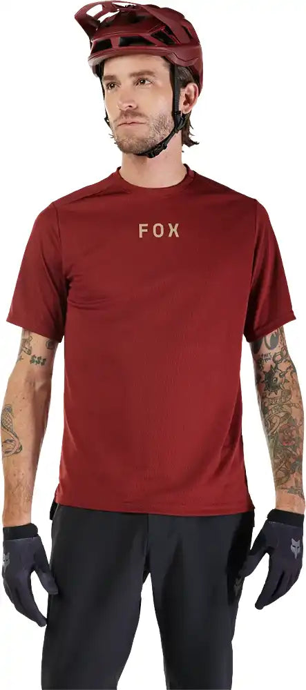 Fox Ranger WORDMARK SS Mens MTB Jersey - ABC Bikes