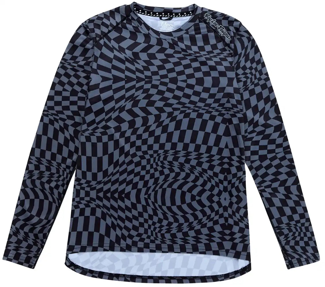Troy Lee Designs Lilium TWISTED CHECKERS LS Womens MTB Jersey - ABC Bikes