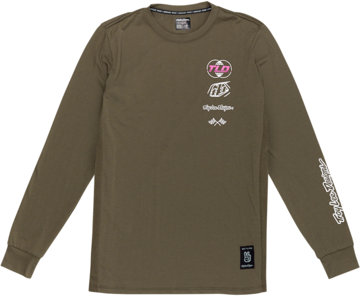 Troy Lee Designs Skyline WORLDWIDE LS Mens MTB Jersey - ABC Bikes