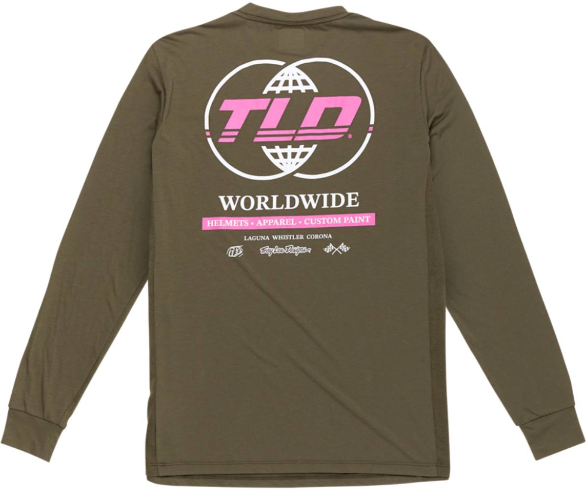 Troy Lee Designs Skyline WORLDWIDE LS Mens MTB Jersey - ABC Bikes
