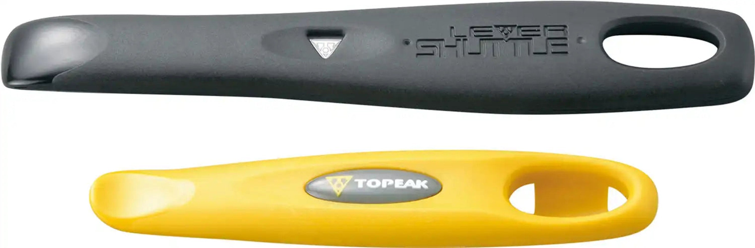 Topeak Shuttle Lever 1.2 bike accessory showing a compact, black multi-tool lever with ergonomic design for bike maintenance.