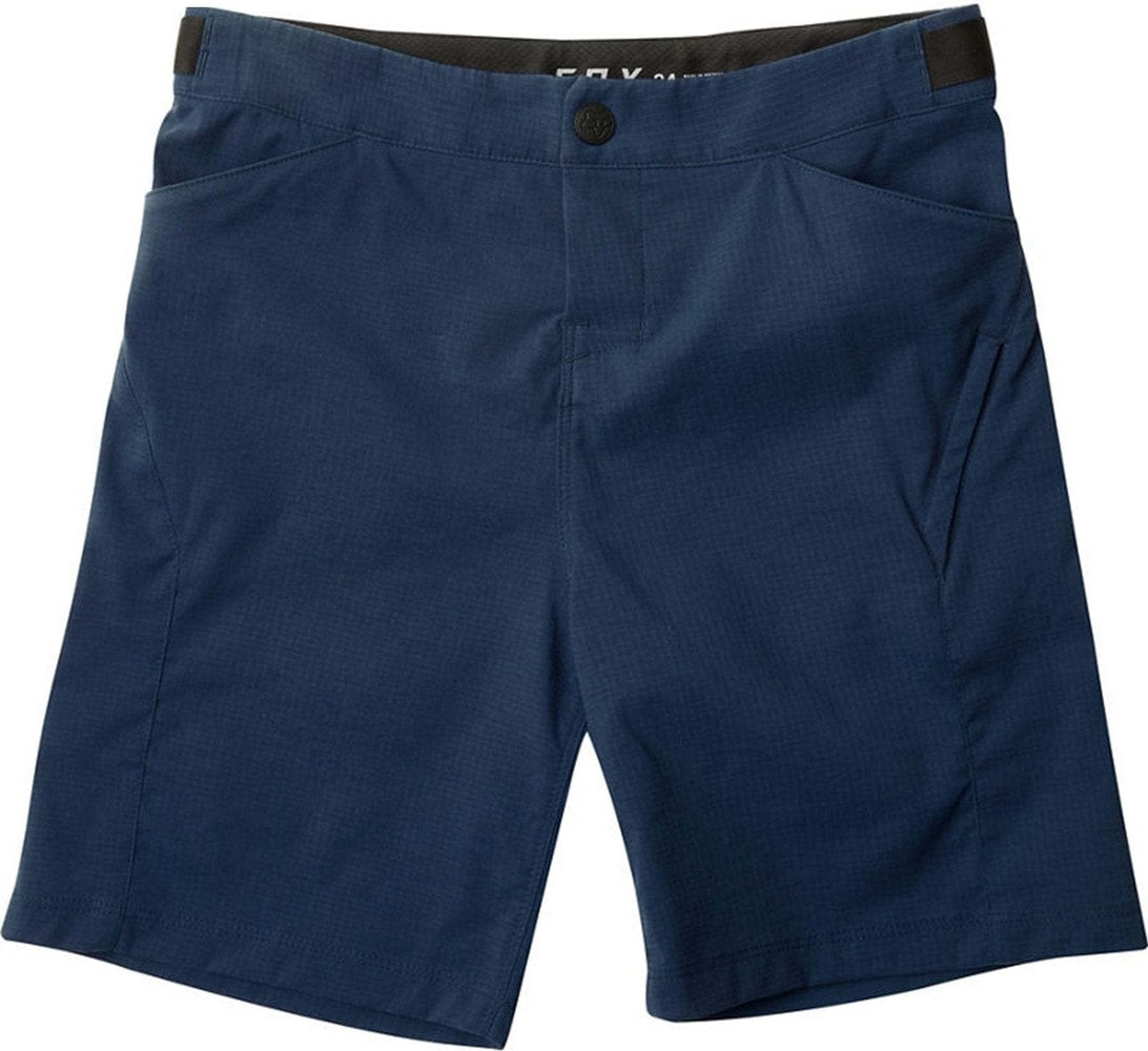 Fox Ranger Youth MTB shorts in durable, lightweight clothing with adjustable waist and multiple pockets for young mountain bikers.