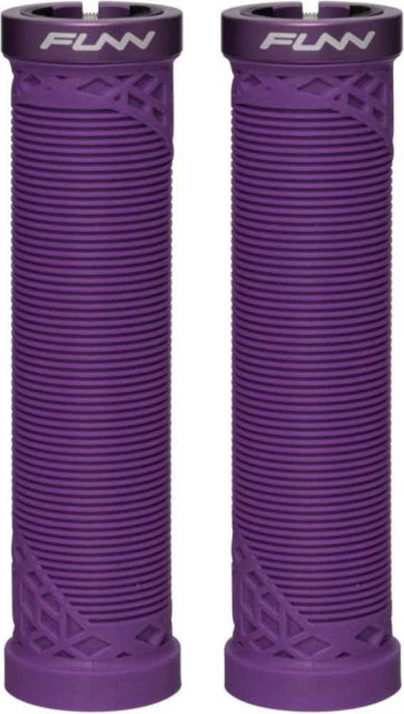 FUNN Hilt Lock-On MTB grips with ergonomic design and secure locking mechanism for mountain biking.