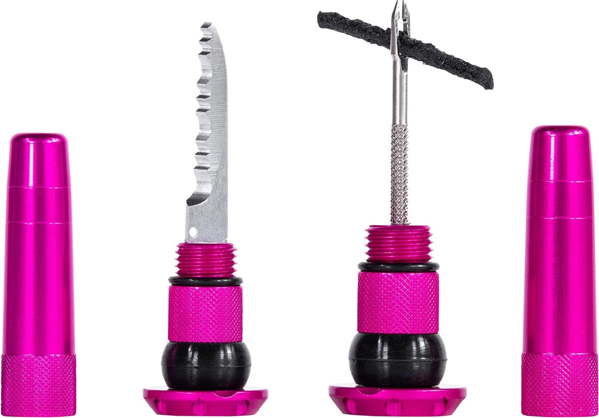 Muc-Off Sealth tubeless plugs for bike tires, compact accessories with durable rubber tips and sealing components for tubeless setups.