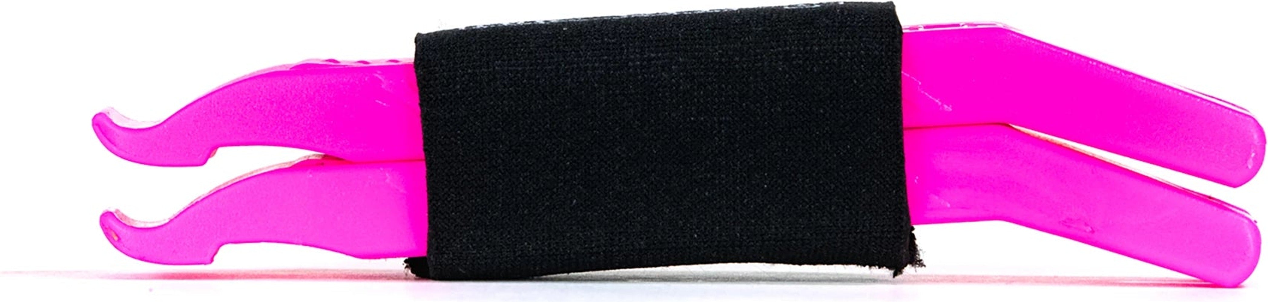 Muc-Off Rim Stix tyre levers for bike tire installation and removal, made of durable plastic, shown in a close-up image.