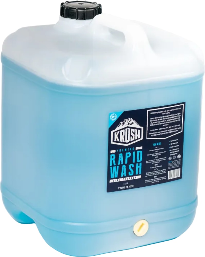Krush Rapid Bike Wash accessories, showcasing cleaning tools and supplies for efficient bike cleaning and maintenance.