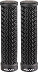 FUNN Holeshot Lock-On MTB grips, black rubber handlebar accessories with locking mechanism for secure mountain bike control