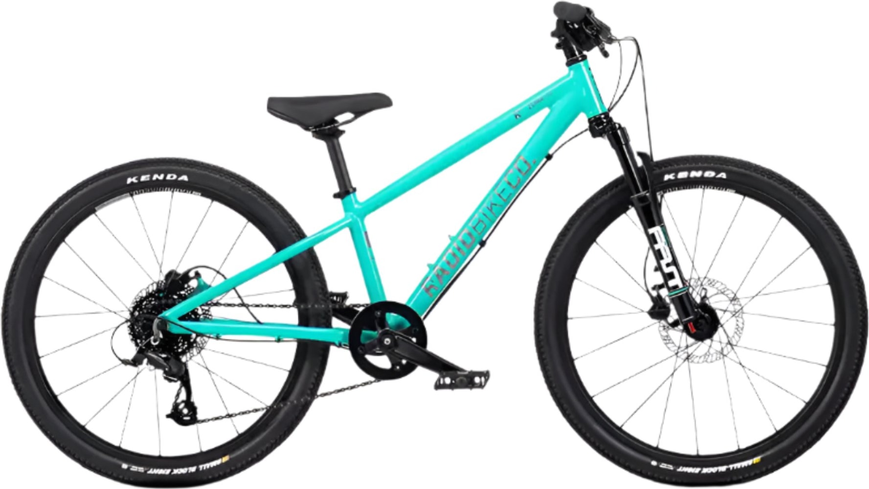 Kids' Radio Zuma 24 FS bike with sturdy frame and colorful design, suitable for young riders and outdoor adventures.