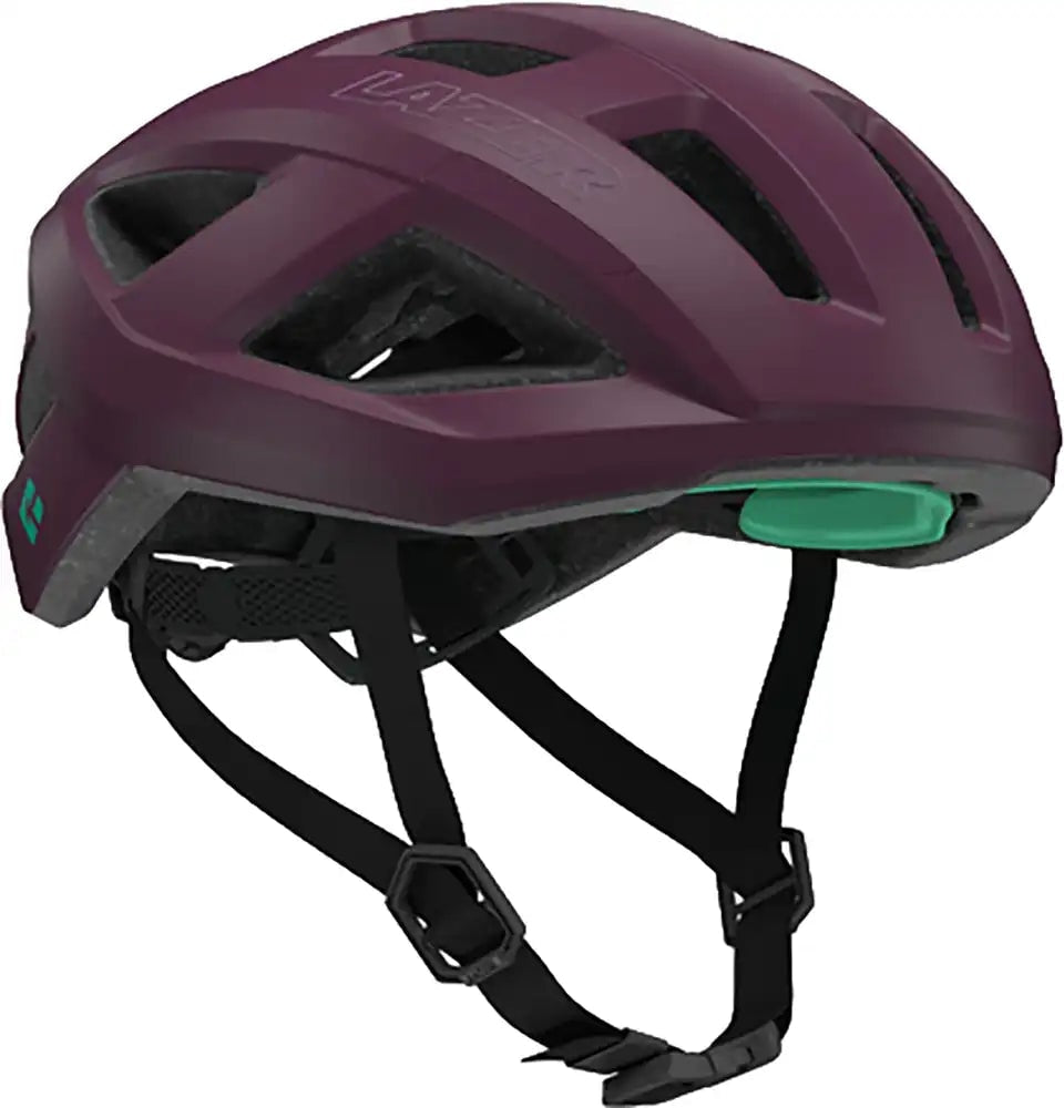 Lazer Tonic Kineticore road helmet with aerodynamic design, adjustable straps, and ventilation for cycling safety.